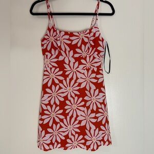 Forever 21 Red and White Floral Dress